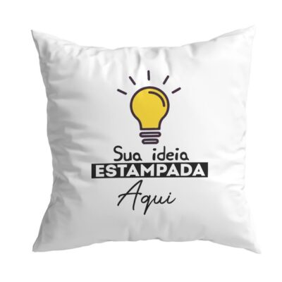 Capa Para Almofada Personalizada 30x30cm - Sem Enchimento