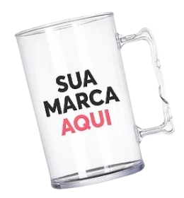 Caneca 500ml Acrílico