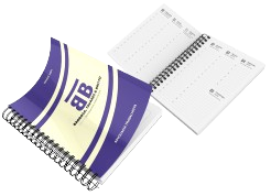 Agenda Semanal Capa Maleável 15,1x21cm - Supremo 300g - UV Total Frente